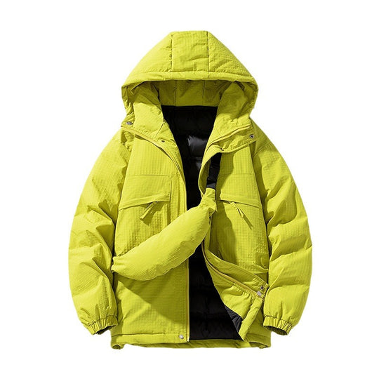 Herren Gepolsterter Ripstop-Parka mit Kapuze Oversize-Schnitt und integrierter Umhängetasche Nord Taschen