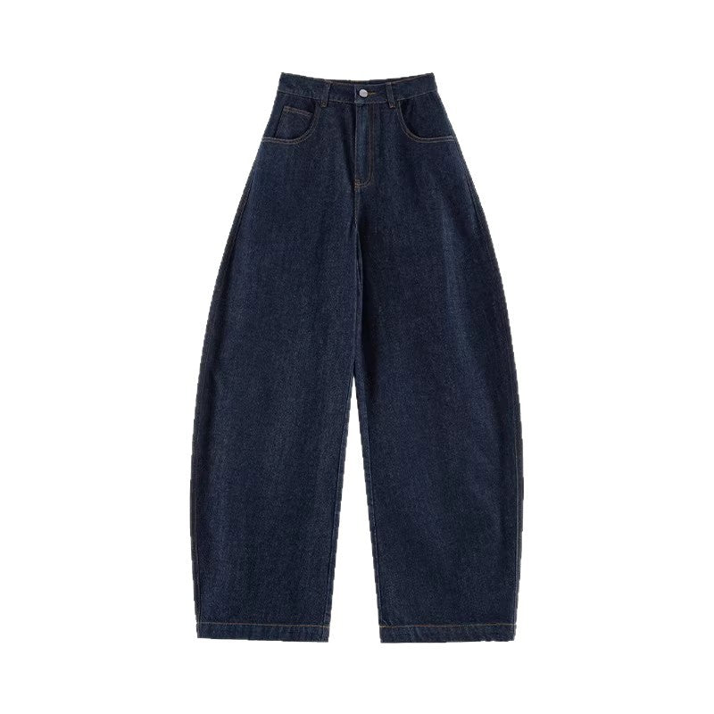 Damen Weit geschnittene Jeanshose Nord Taschen