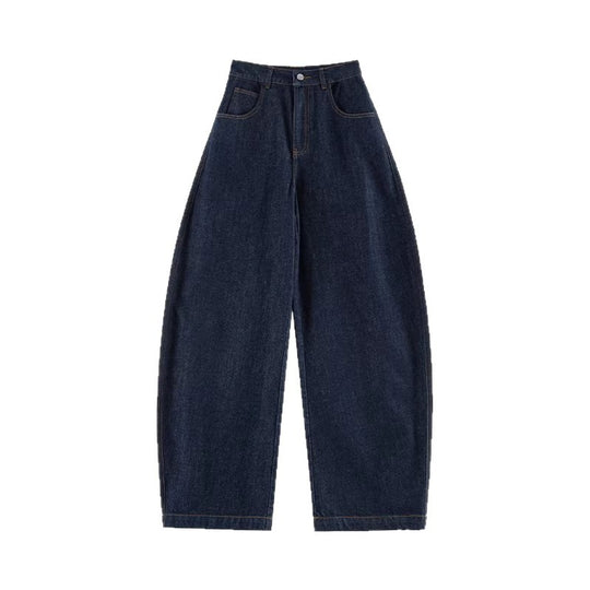 Damen Weit geschnittene Jeanshose Nord Taschen