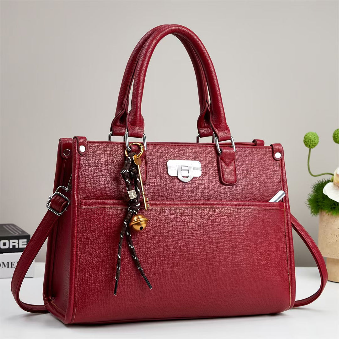 Damen Handtasche mit strukturiertem Design und abnehmbarem Tragegurt Nord Taschen
