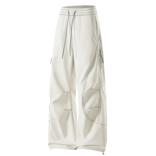 Herren Baggy Cargohose mit Elastikbund, Multifunktionstaschen und verstellbarem Saum Nord Taschen