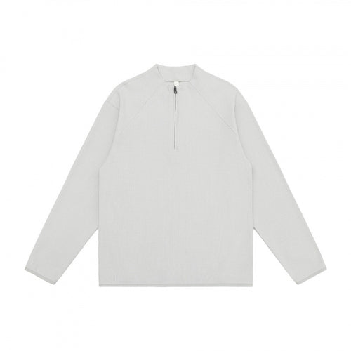 Unisex Waffelstrick-Halbzip-Pullover mit Raglanärmeln Nord Taschen