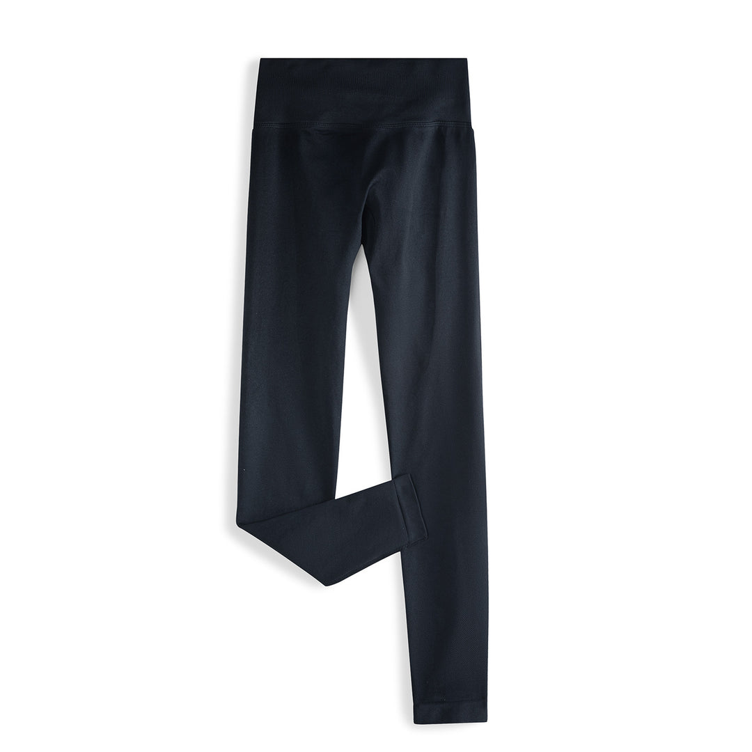 Damen Nahtlose High-Waist Leggings mit breitem Komfortbund Nord Taschen