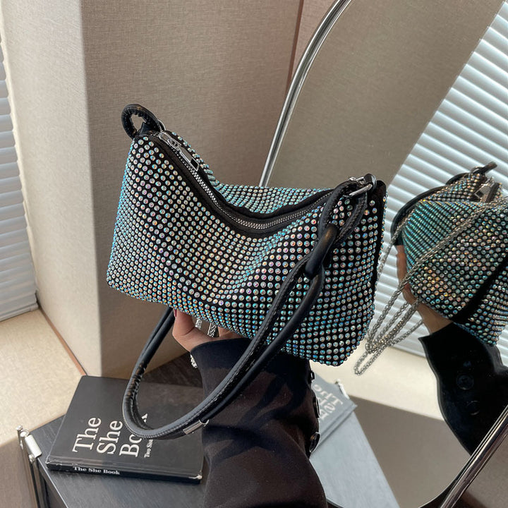 Damen Glamouröse Handtasche mit funkelnden Strassverzierungen Nord Taschen