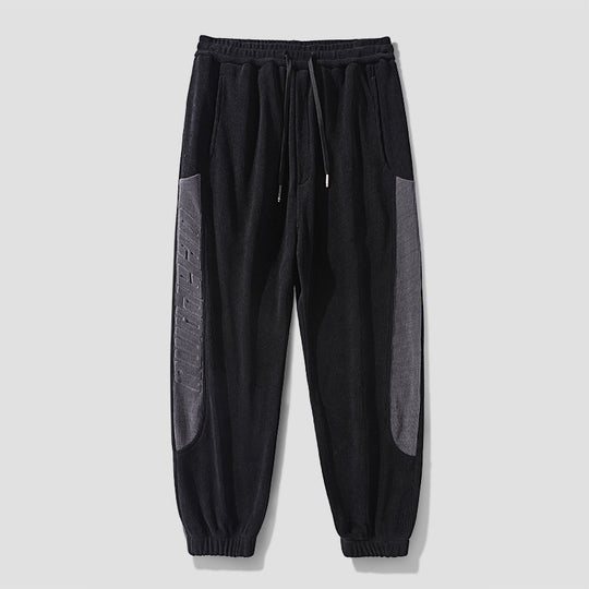 Herren Cordhose im Joggingstil mit seitlichen Panel‑Einsätzen und Kordelzug Nord Taschen