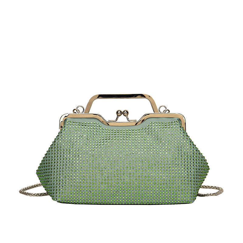 Damen elegante Clutch-Tasche aus funkelndem Strass Nord Taschen