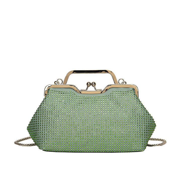 Damen elegante Clutch-Tasche aus funkelndem Strass Nord Taschen