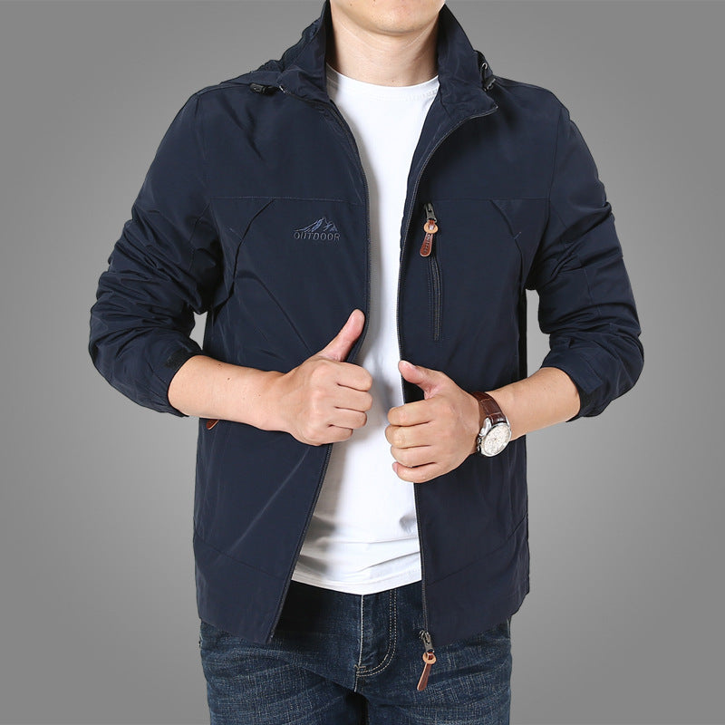 Herren leichte atmungsaktive Softshell-Trekkingjacke mit Kapuze und Mesh-Futter Nord Taschen