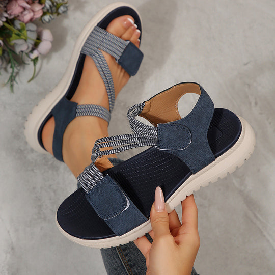 Damen Komfortable Freizeitsandalen mit verstellbarem Riemendesign