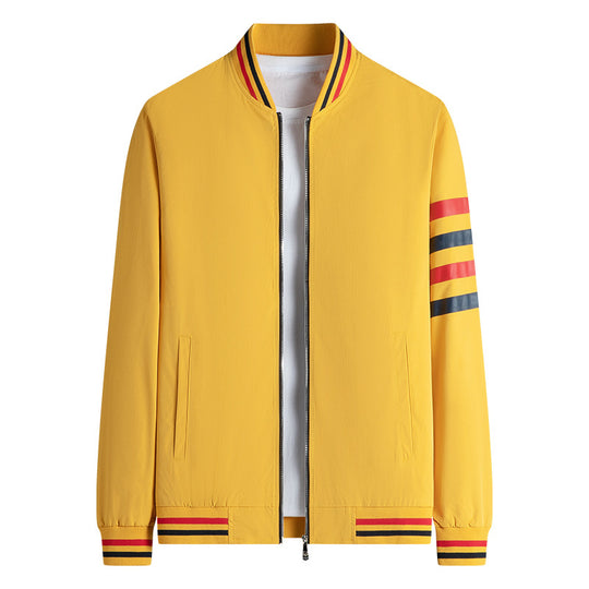 Herren Sportliche Übergangsjacke mit Stehkragen und seitlichen Reißverschlusstaschen Nord Taschen