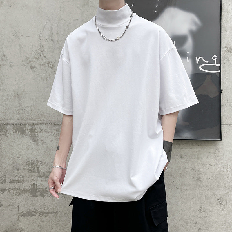 Herren oversized Rollkragen-T-Shirt mit halblangen Ärmeln und lässiger Boxy-Passform Nord Taschen