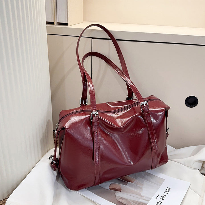 Damen elegante Handtasche mit hochwertiger, glänzender Oberfläche Nord Taschen