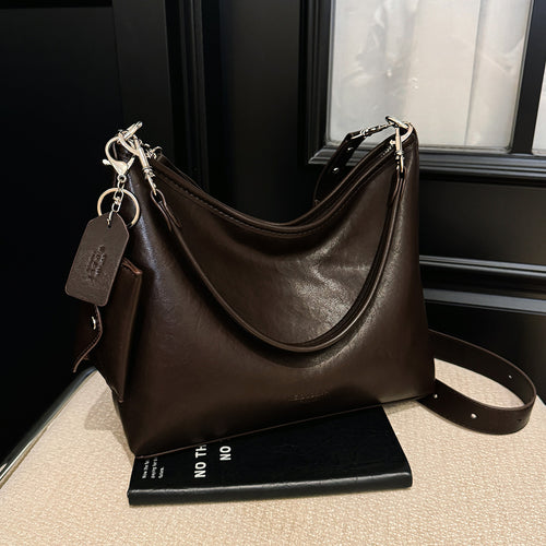 Damen Hobo-Tasche aus hochwertigem Kunstleder mit abnehmbarem Schulterriemen Nord Taschen
