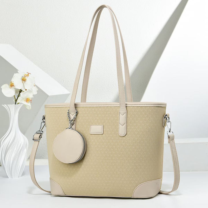 Damen elegante Tote-Handtasche mit strukturiertem Design und abnehmbarer Geldbörse Nord Taschen