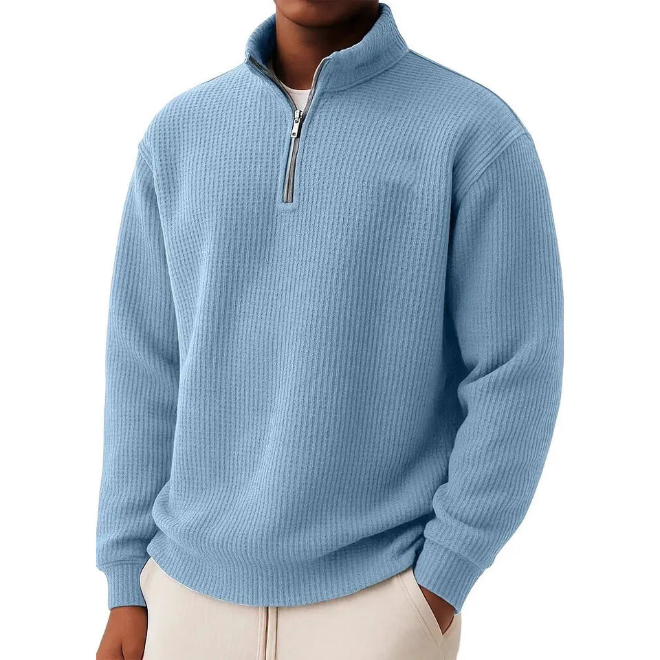 Herren Hochwertiger Pullover mit Reißverschluss Nord Taschen