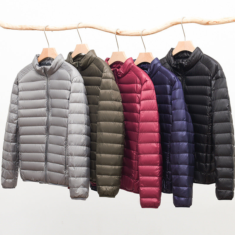 Herren Ultraleichte gesteppte Kapuzenjacke mit winddichter Mikrofaserfüllung Nord Taschen