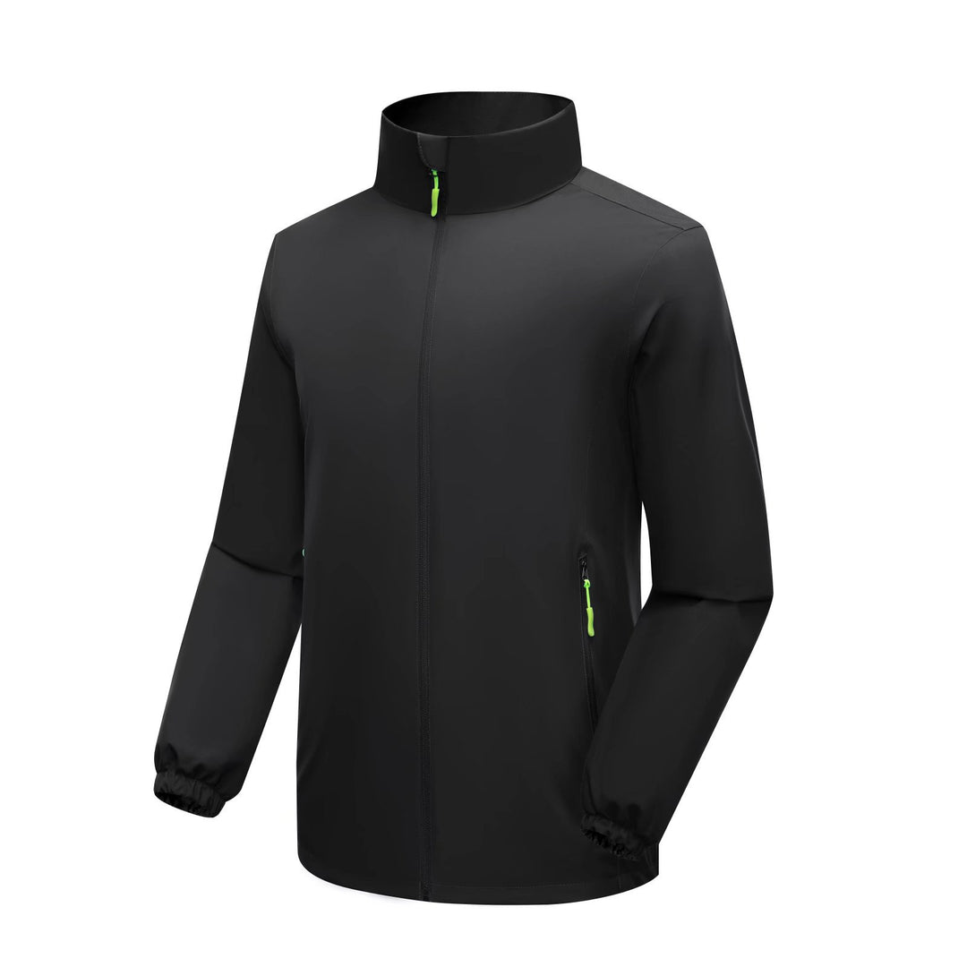 Herren Leichte Softshell‑Regenjacke mit hohem Stehkragen und winddichter Mikrofaserschale Nord Taschen
