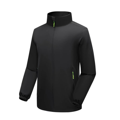 Herren Leichte Softshell‑Regenjacke mit hohem Stehkragen und winddichter Mikrofaserschale Nord Taschen