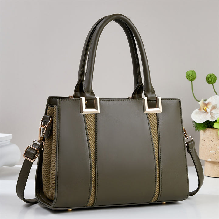Damen elegante Handtasche mit strukturiertem Design und abnehmbarem Schulterriemen Nord Taschen