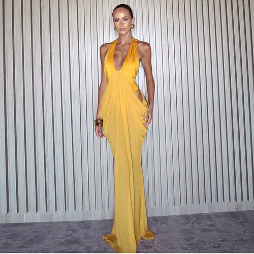 Damen Elegantes Wickelkleid mit tiefem V-Ausschnitt und raffinierten Drapierungen Nord Taschen