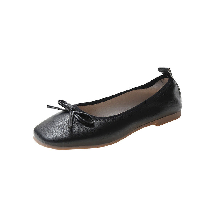 Damen Bequeme Ballerinas mit zartem Schleifen-Detail