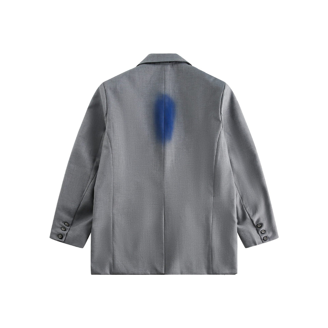 Herren kastig geschnittenes Oversize‑Sakko mit Graffiti‑Print und Reverskragen Nord Taschen