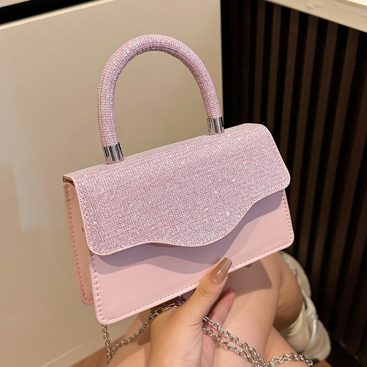 Damen Glamouröse Handtasche mit glitzerndem Obermaterial Nord Taschen