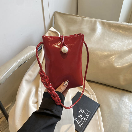 Damen elegante Handtasche mit perlenverziertem Verschluss Nord Taschen