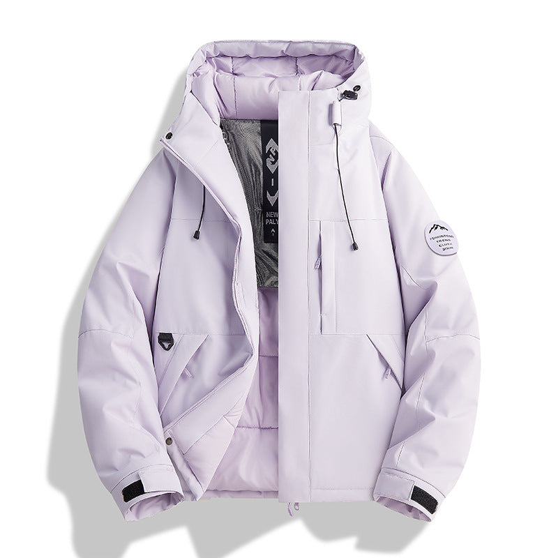 Damen Wattierte Winterjacke mit Kapuze, wasserabweisend und winddicht Nord Taschen