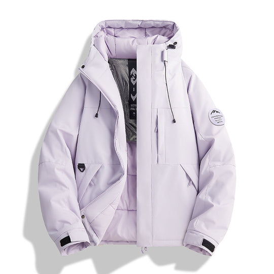 Damen Wattierte Winterjacke mit Kapuze, wasserabweisend und winddicht Nord Taschen
