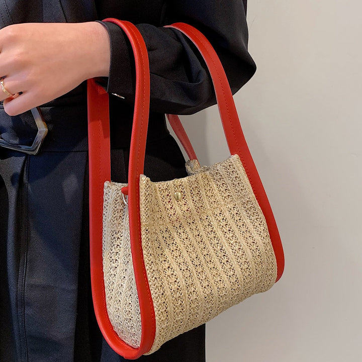Damen Umhängetasche aus geflochtenem Material Nord Taschen