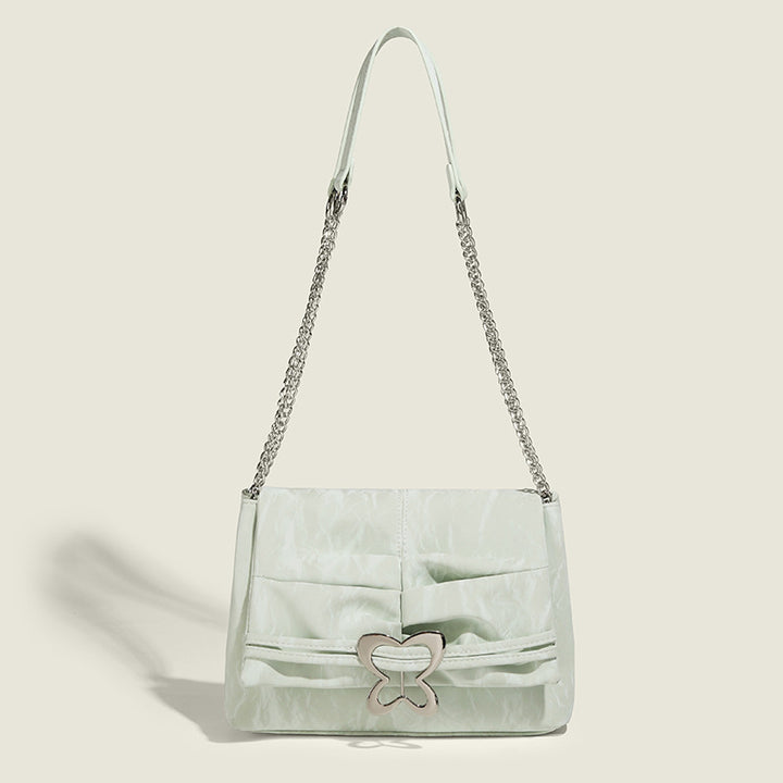 Damen Umhängetasche mit verspieltem Schmetterlingsdesign und eleganter Faltenoptik Nord Taschen