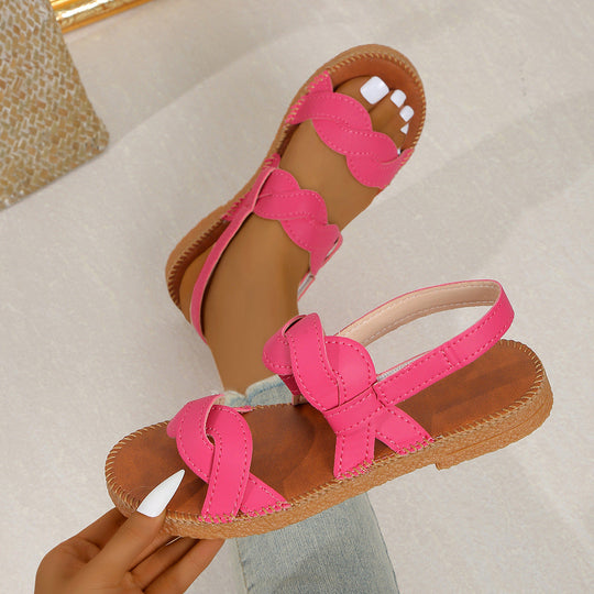 Damen Sandalen mit komfortabler Fessel-Applikation