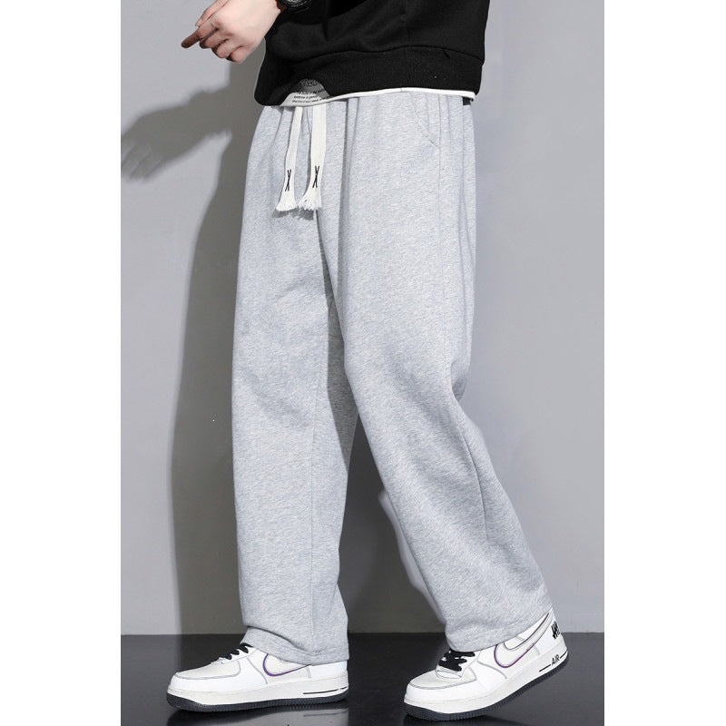 Herren Relaxed-Fit Jogginghose aus French-Terry mit weitem Bein und Tunnelzug Nord Taschen