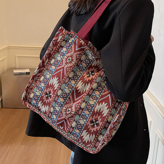 Damen modische Tragetasche im ethnischen Design Nord Taschen
