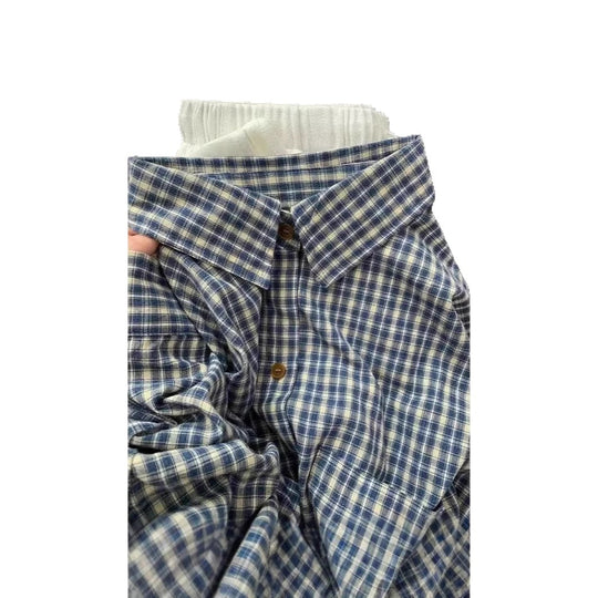Herren Lässiges Karomusterlangarmhemd Nord Taschen