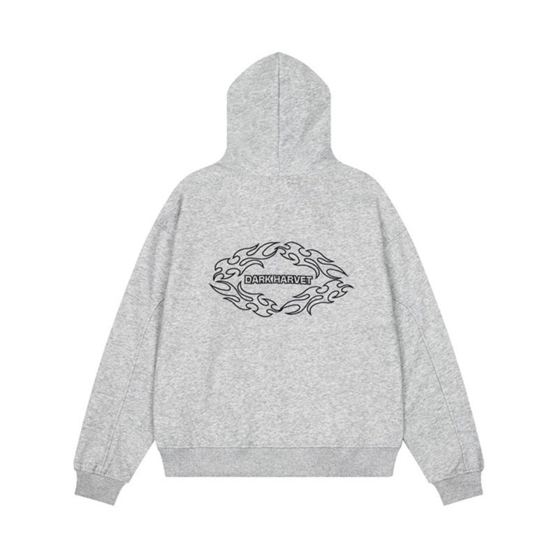 Damen Kapuzen-Sweatjacke mit dekorischer Doppelknopfleiste und Reißverschluss Nord Taschen