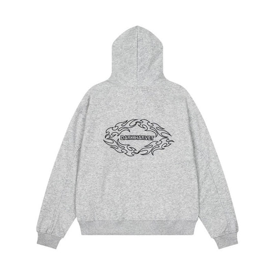 Damen Kapuzen-Sweatjacke mit dekorischer Doppelknopfleiste und Reißverschluss Nord Taschen