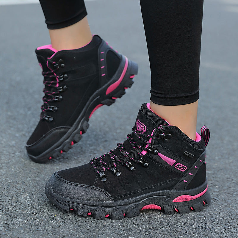 Damen Hochwertige und wasserdichte Wanderschuhe mit rutschfester Sohle und atmungsaktivem Obermaterial