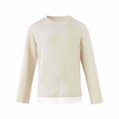 Herren Feinstrick-Pullover mit Rundhalsausschnitt und geradem Schnitt Nord Taschen
