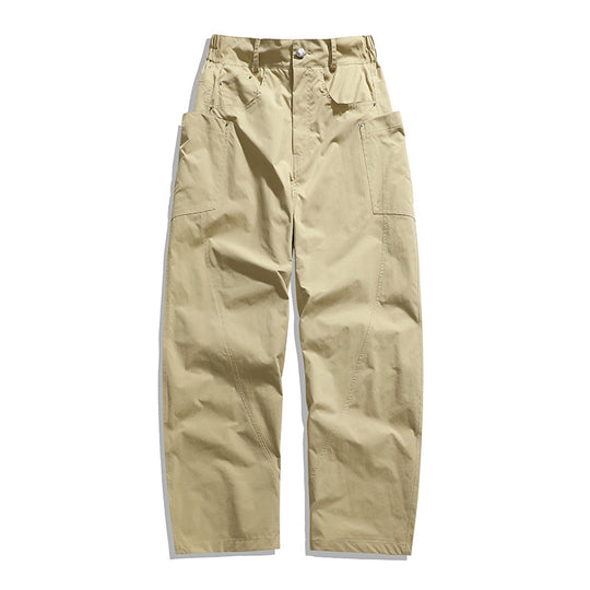 Herren Weite Workwear-Cargo-Hose mit hohem Bund, seitlichen Multi-Taschen & lässigem Baggy-Schnitt Nord Taschen