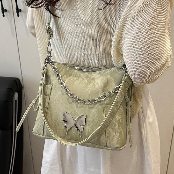 Damen Umhängetasche mit eleganter Kettenverzierung Nord Taschen