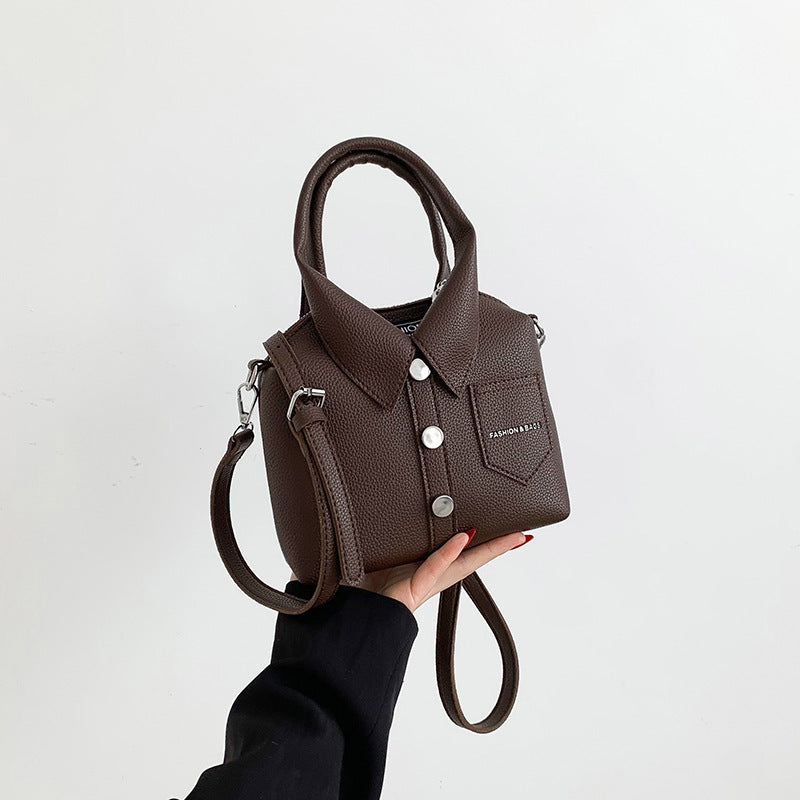Damen Handtasche mit modischem Kragen-Design Nord Taschen
