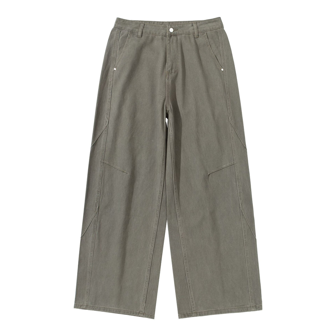 Damen Hochtaillierte Utility-Culotte-Hose mit weitem Bein und aufgesetzten Taschen Nord Taschen