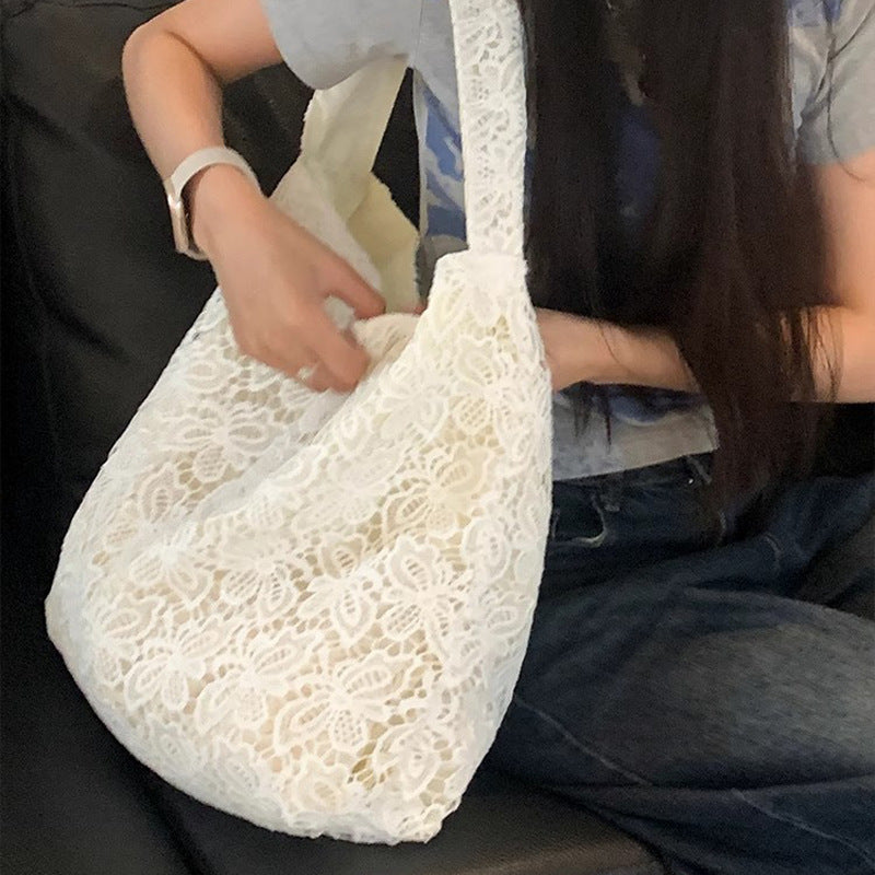Damen Hobo-Tasche mit romantischer Spitze Nord Taschen