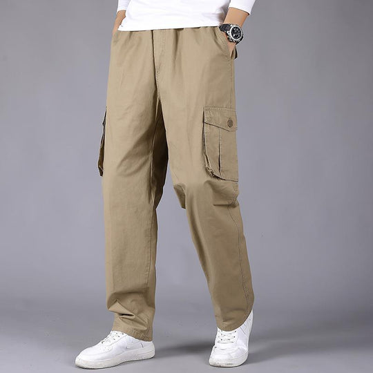 Herren Cargohose im Utility‑Stil mit elastischem Bund, geradem Bein und aufgesetzten Klappentaschen Nord Taschen