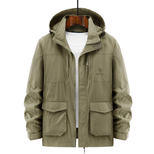 Herren Robuste Wetterjacke mit praktischen Taschen Nord Taschen