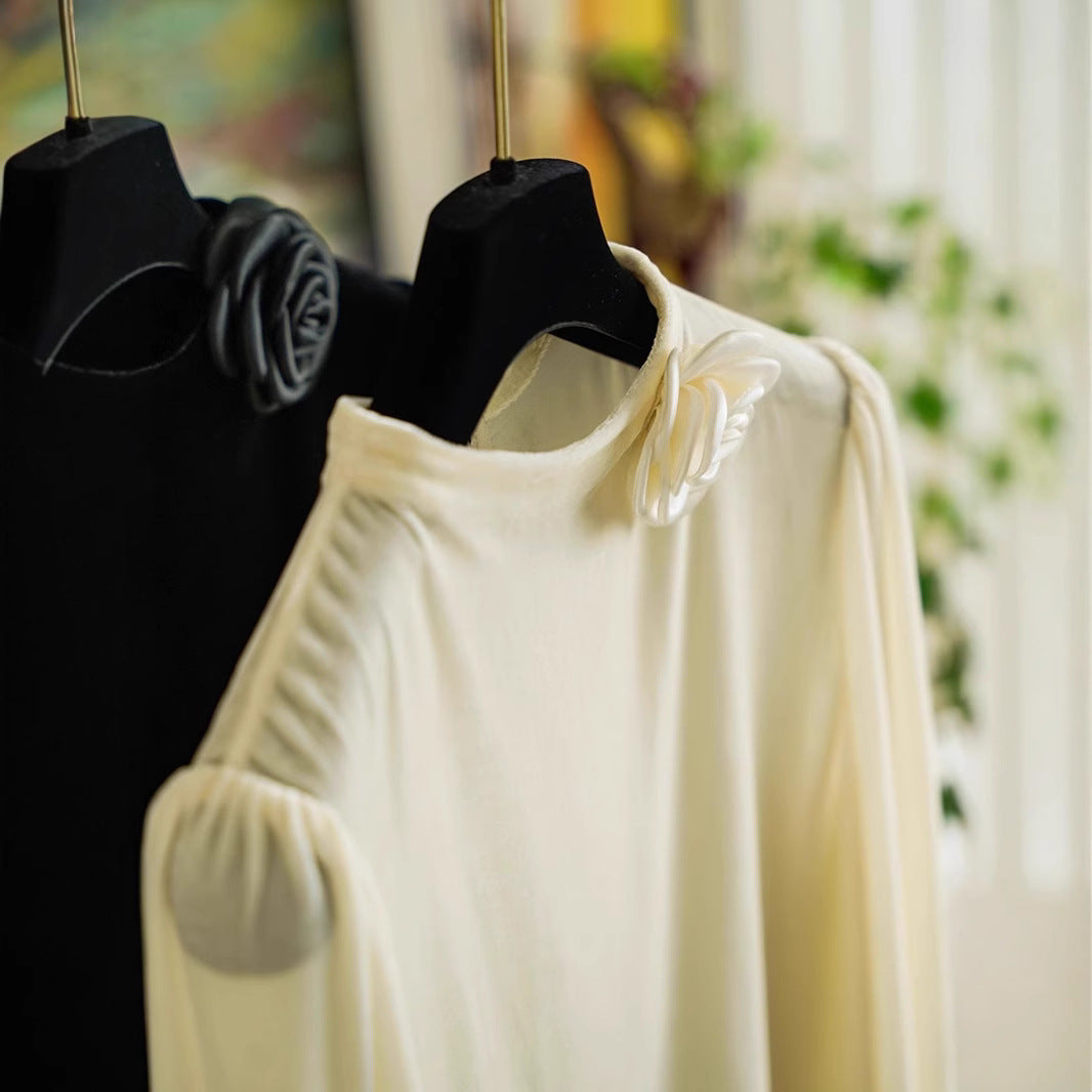 Damen Elegante Bluse mit Rüschen-Detail Nord Taschen