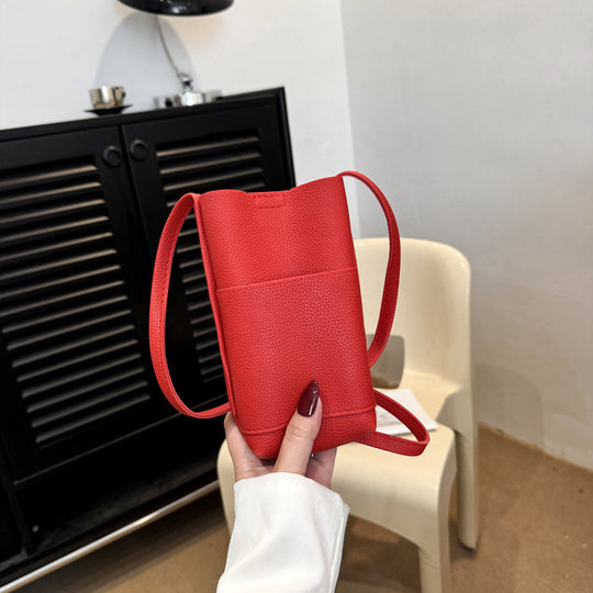 Damen minimalistischer Handyhalter mit praktischem Schultertrageriemen Nord Taschen