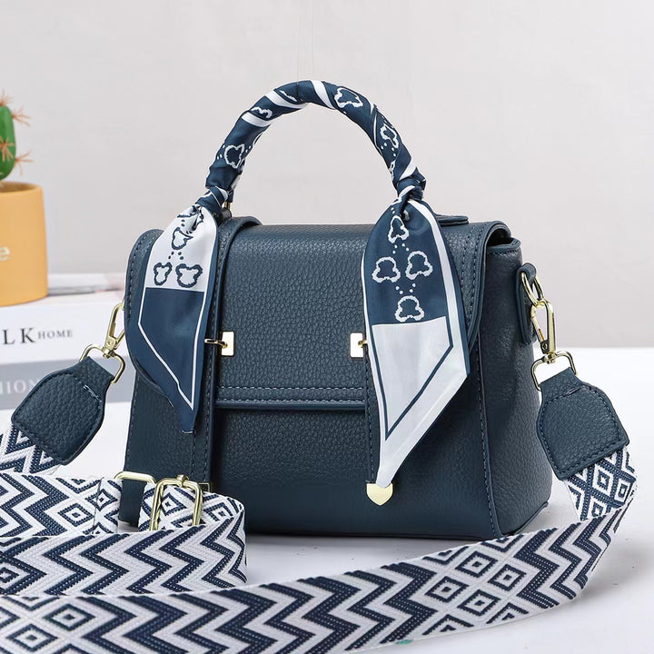 Damen Handtasche mit modischem Schal-Akzent Nord Taschen